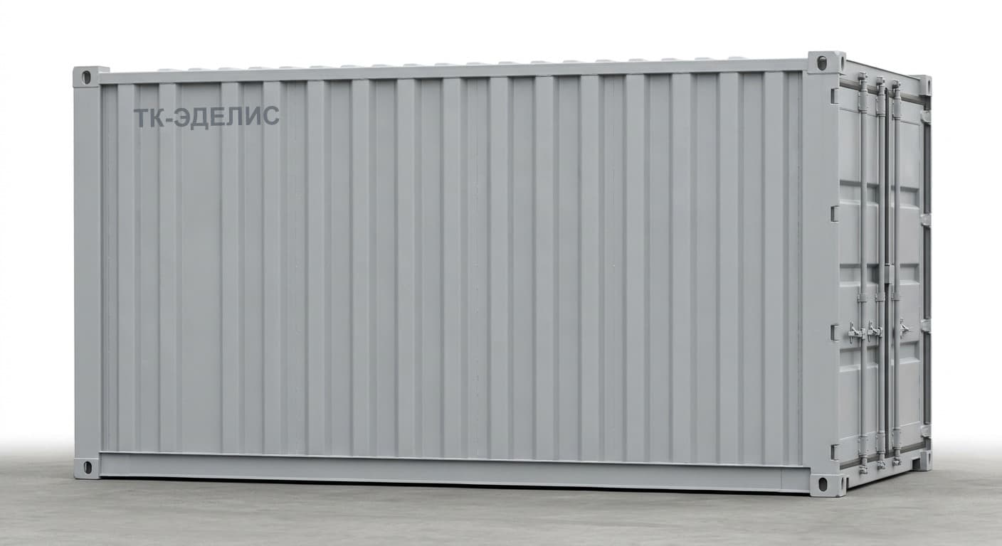 Контейнер 20 футов, внутри 5,9 × 2,35 × 2,39 м